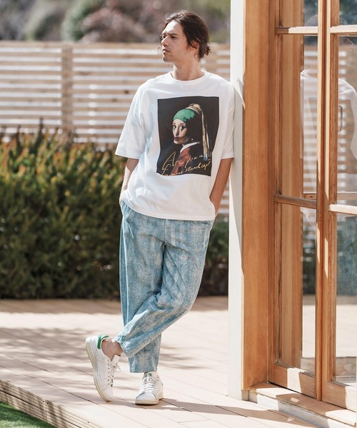 CAMBIO（カンビオ）の「mt9564-プリントT_Are you famous Tシャツ（Tシャツ/カットソー・メンズ・ホワイト/ミックスグレー/パープル系その他・S/M/L/XL）」の13枚目の写真