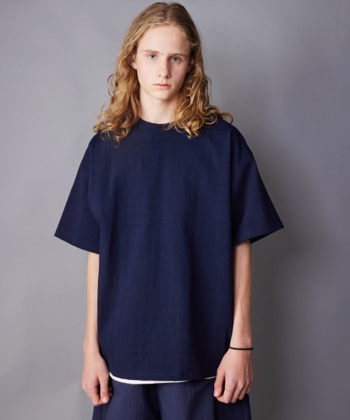 rehacer(レアセル)の「rehacer : Free Arm Loop Wheel CS / フリーアームループウイール(吊り編み)カットソー(Tシャツ/カットソー・メンズ・ネイビー/グリーン/アイボリー/ブラック・SMALL/MEDIUM/LARGE/X-LARGE)」の12枚目の写真