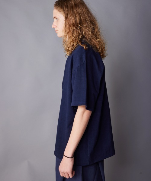 rehacer(レアセル)の「rehacer : Free Arm Loop Wheel CS / フリーアームループウイール(吊り編み)カットソー(Tシャツ/カットソー・メンズ・ネイビー/グリーン/アイボリー/ブラック・SMALL/MEDIUM/LARGE/X-LARGE)」の13枚目の写真