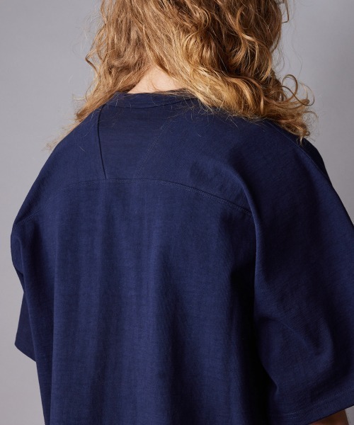 rehacer(レアセル)の「rehacer : Free Arm Loop Wheel CS / フリーアームループウイール(吊り編み)カットソー(Tシャツ/カットソー・メンズ・ネイビー/グリーン/アイボリー/ブラック・SMALL/MEDIUM/LARGE/X-LARGE)」の14枚目の写真