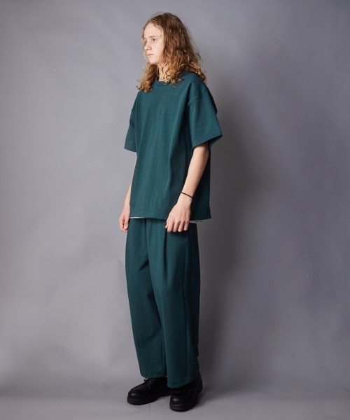 rehacer(レアセル)の「rehacer : Free Arm Loop Wheel CS / フリーアームループウイール(吊り編み)カットソー(Tシャツ/カットソー・メンズ・ネイビー/グリーン/アイボリー/ブラック・SMALL/MEDIUM/LARGE/X-LARGE)」の18枚目の写真