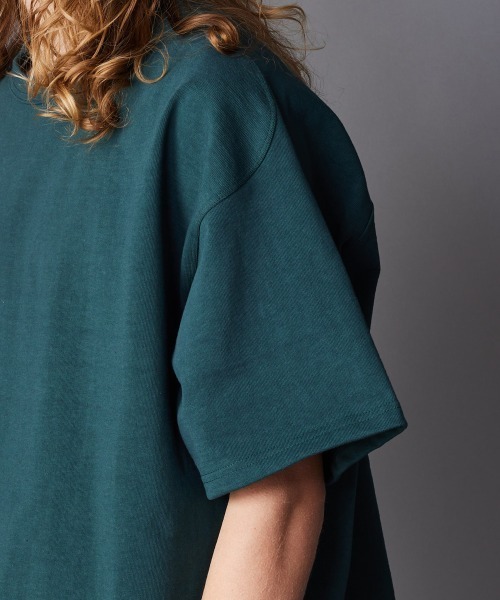 rehacer(レアセル)の「rehacer : Free Arm Loop Wheel CS / フリーアームループウイール(吊り編み)カットソー(Tシャツ/カットソー・メンズ・ネイビー/グリーン/アイボリー/ブラック・SMALL/MEDIUM/LARGE/X-LARGE)」の9枚目の写真