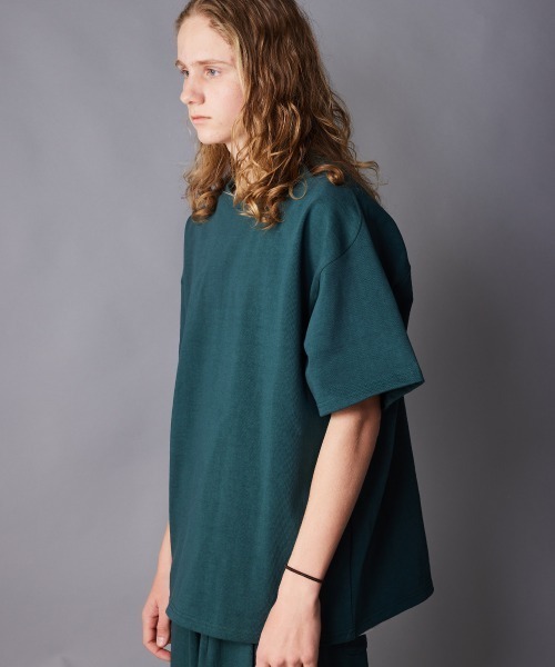 rehacer(レアセル)の「rehacer : Free Arm Loop Wheel CS / フリーアームループウイール(吊り編み)カットソー(Tシャツ/カットソー・メンズ・ネイビー/グリーン/アイボリー/ブラック・SMALL/MEDIUM/LARGE/X-LARGE)」の21枚目の写真