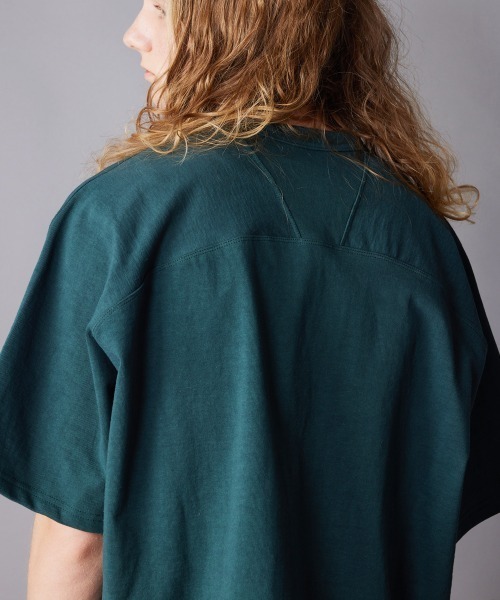 rehacer(レアセル)の「rehacer : Free Arm Loop Wheel CS / フリーアームループウイール(吊り編み)カットソー(Tシャツ/カットソー・メンズ・ネイビー/グリーン/アイボリー/ブラック・SMALL/MEDIUM/LARGE/X-LARGE)」の17枚目の写真