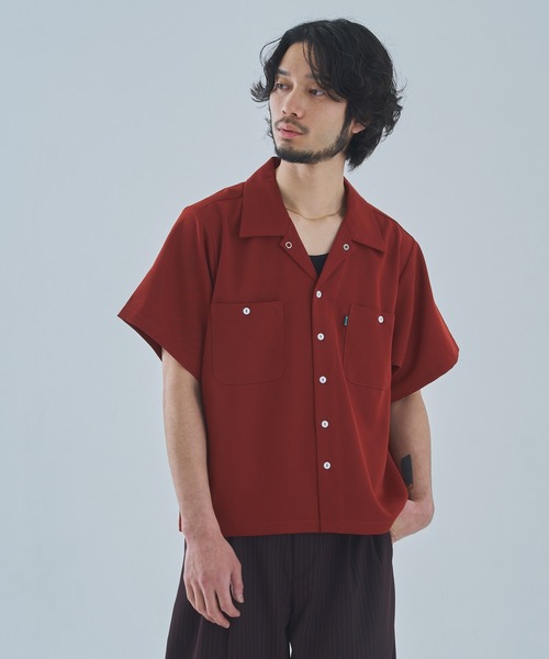 Noen（ノエン）の「オープンカラーワークシャツ（シャツ/ブラウス・メンズ・ブラック系その他/ブラウン系その他/ブルー系その他/ダークオレンジ/ブラック/ホワイト・MEDIUM/LARGE/X-LARGE）」の6枚目の写真