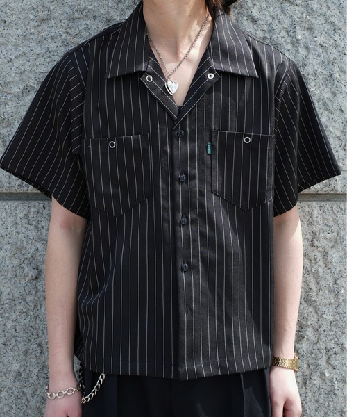 Noen（ノエン）の「オープンカラーワークシャツ（シャツ/ブラウス・メンズ・ブラック系その他/ブラウン系その他/ブルー系その他・MEDIUM/LARGE）」の18枚目の写真