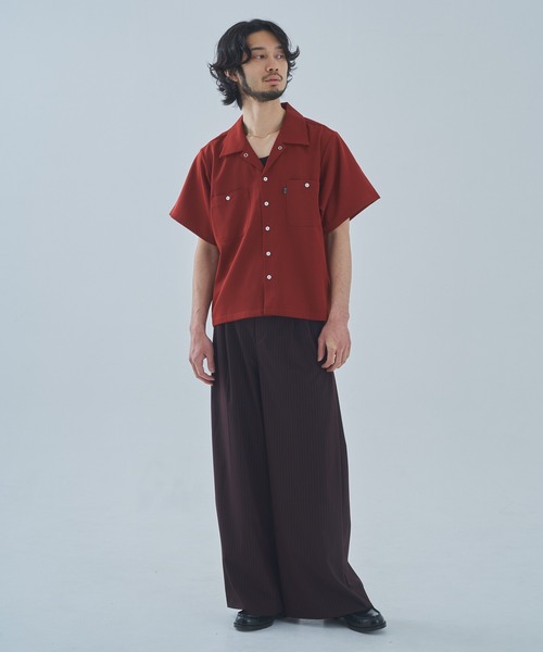 Noen（ノエン）の「オープンカラーワークシャツ（シャツ/ブラウス・メンズ・ブラック系その他/ブラウン系その他/ブルー系その他/ダークオレンジ/ブラック/ホワイト・MEDIUM/LARGE/X-LARGE）」の16枚目の写真