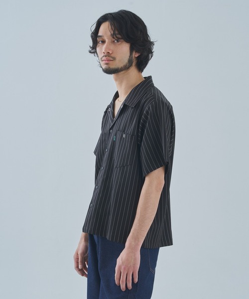 Noen（ノエン）の「オープンカラーワークシャツ（シャツ/ブラウス・メンズ・ブラック系その他/ブラウン系その他/ブルー系その他/ダークオレンジ/ブラック/ホワイト・MEDIUM/LARGE/X-LARGE）」の20枚目の写真