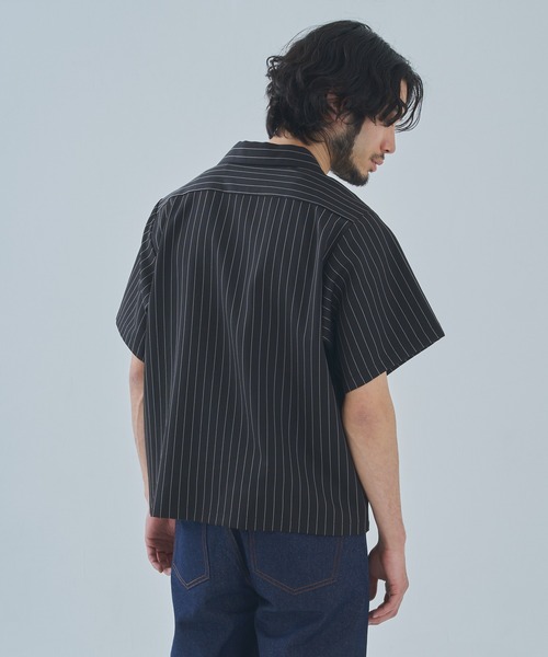 Noen（ノエン）の「オープンカラーワークシャツ（シャツ/ブラウス・メンズ・ブラック系その他/ブラウン系その他/ブルー系その他/ダークオレンジ/ブラック/ホワイト・MEDIUM/LARGE/X-LARGE）」の21枚目の写真