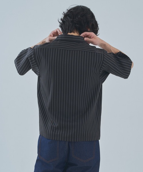 Noen（ノエン）の「オープンカラーワークシャツ（シャツ/ブラウス・メンズ・ブラック系その他/ブラウン系その他/ブルー系その他/ダークオレンジ/ブラック/ホワイト・MEDIUM/LARGE/X-LARGE）」の22枚目の写真