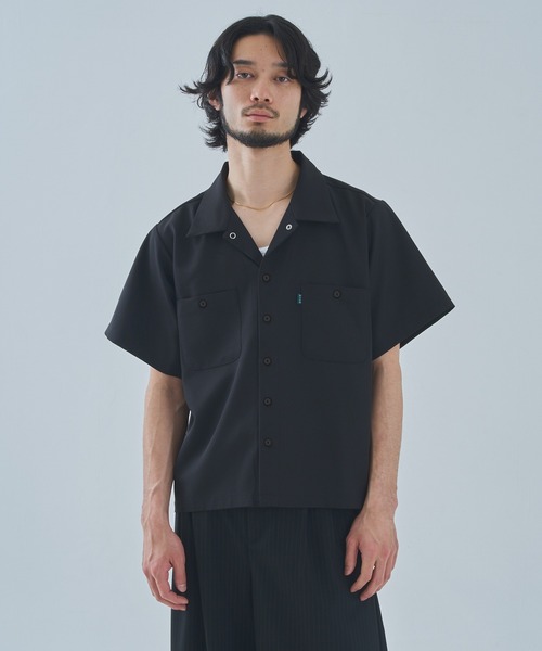 Noen(ノエン)の「オープンカラーワークシャツ(シャツ/ブラウス・メンズ・ブラック系その他/ブラウン系その他/ブルー系その他/ダークオレンジ/ブラック/ホワイト・MEDIUM/LARGE/X-LARGE)」の21枚目の写真