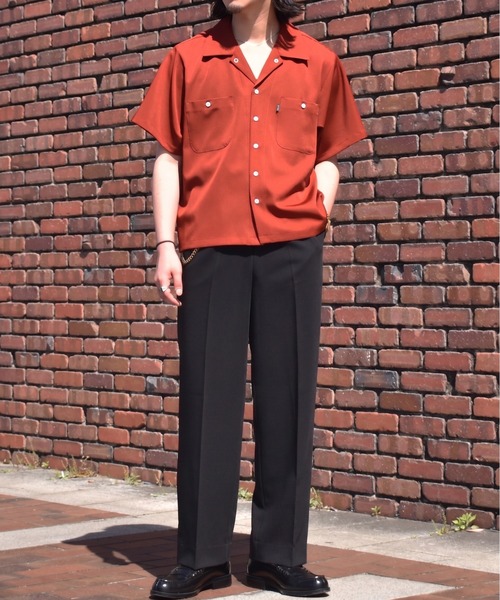 Noen(ノエン)の「オープンカラーワークシャツ(シャツ/ブラウス・メンズ・ブラック系その他/ブラウン系その他/ブルー系その他/ダークオレンジ/ブラック/ホワイト・MEDIUM/LARGE/X-LARGE)」の16枚目の写真