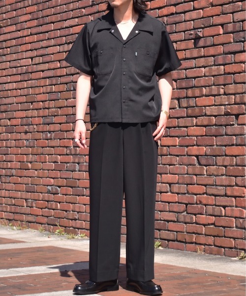 Noen(ノエン)の「オープンカラーワークシャツ(シャツ/ブラウス・メンズ・ブラック系その他/ブラウン系その他/ブルー系その他/ダークオレンジ/ブラック/ホワイト・MEDIUM/LARGE/X-LARGE)」の15枚目の写真
