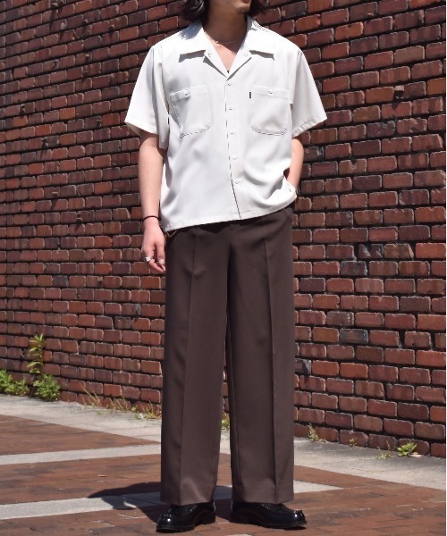 Noen(ノエン)の「オープンカラーワークシャツ(シャツ/ブラウス・メンズ・ブラック系その他/ブラウン系その他/ブルー系その他/ダークオレンジ/ブラック/ホワイト・MEDIUM/LARGE/X-LARGE)」の14枚目の写真