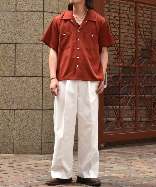 Noen(ノエン)の「オープンカラーワークシャツ(シャツ/ブラウス・メンズ・ブラック系その他/ブラウン系その他/ブルー系その他/ダークオレンジ/ブラック/ホワイト・MEDIUM/LARGE/X-LARGE)」の17枚目の写真