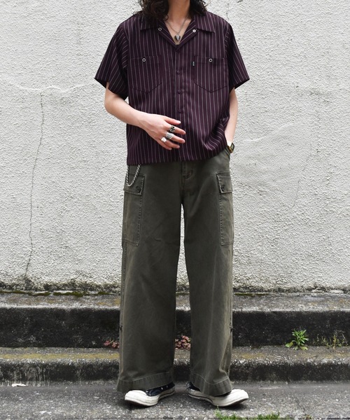 Noen（ノエン）の「オープンカラーワークシャツ（シャツ/ブラウス・メンズ・ブラック系その他/ブラウン系その他/ブルー系その他・MEDIUM/LARGE）」の6枚目の写真