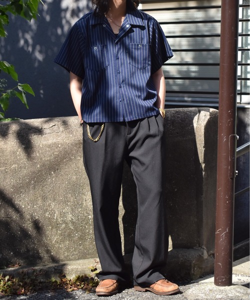 Noen（ノエン）の「オープンカラーワークシャツ（シャツ/ブラウス・メンズ・ブラック系その他/ブラウン系その他/ブルー系その他・MEDIUM/LARGE）」の8枚目の写真