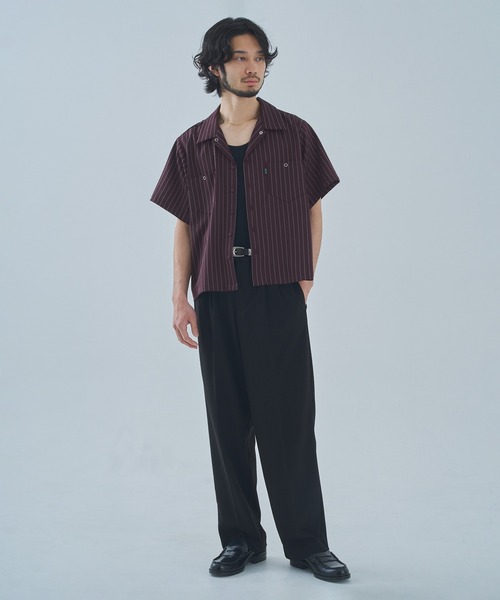 Noen（ノエン）の「オープンカラーワークシャツ（シャツ/ブラウス・メンズ・ブラック系その他/ブラウン系その他/ブルー系その他/ダークオレンジ/ブラック/ホワイト・MEDIUM/LARGE/X-LARGE）」の14枚目の写真