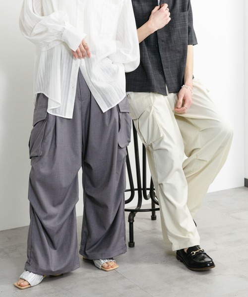 M+R グレー カーゴパンツ Amazon.co.jp: [ミドリ安全] 作業服 カーゴスラックス メンズ