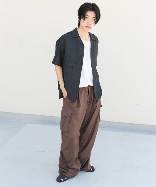 セール】『ユニセックス』ワイドカーゴパンツ（カーゴパンツ