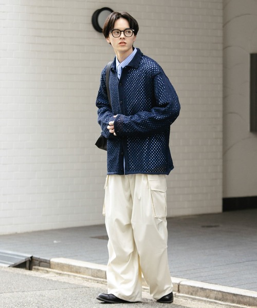 SENSE OF PLACE by URBAN RESEARCH（センスオブプレイスバイアーバンリサーチ）の「『ユニセックス』ワイドカーゴパンツ（その他パンツ・メンズ・グレー/ライトベージュ/ブラック/チャコールグレー/ブラウン・SMALL/LARGE/MEDIUM）」の12枚目の写真