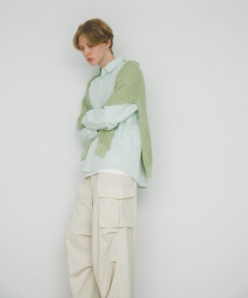 SENSE OF PLACE by URBAN RESEARCH（センスオブプレイスバイアーバンリサーチ）の「『ユニセックス』ワイドカーゴパンツ（その他パンツ・メンズ・グレー/ライトベージュ/ブラック/チャコールグレー/ブラウン・SMALL/LARGE/MEDIUM）」の16枚目の写真