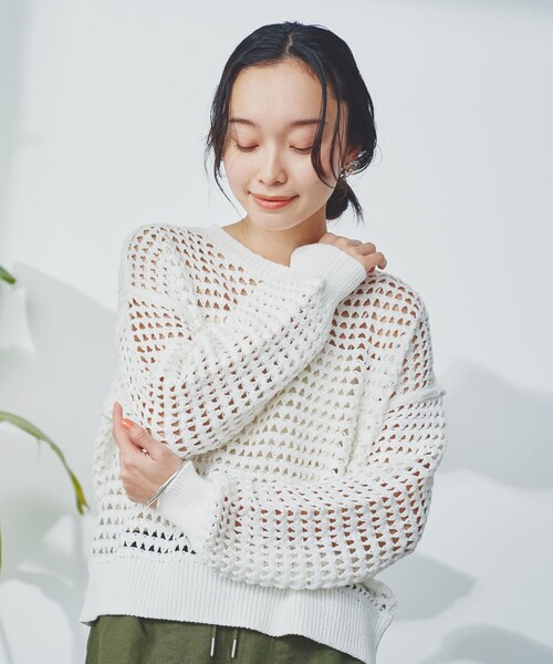 イタリア製 KOOKAI ネイティブ柄 ハイネック ウール×アクリル
