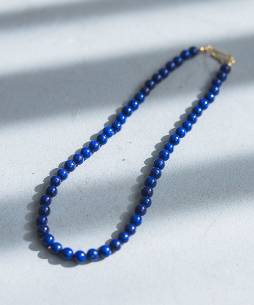 A part by(アパートバイ)の「ストーンビーズネックレス(ネックレス・レディース・グリーン/ブルー/ライトイエロー・FREE)」の3枚目の写真