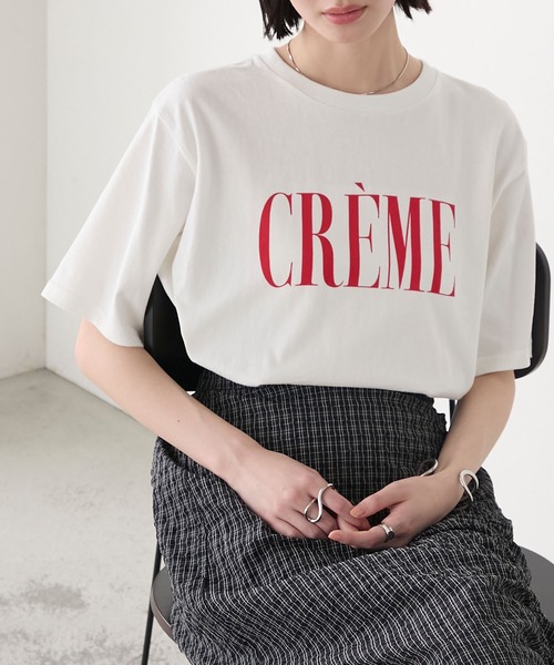 forksy.(フォルクシー)の「【forksy.】レタリングロゴプリント 半袖Tシャツ(Tシャツ/カットソー・レディース・ブラック/オフホワイト/サックスブルー/ピンク・FREE)」の15枚目の写真