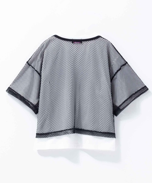 RICH MIX（リッチミックス）の「RICHMIX メッシュTシャツ アンサンブル（アンサンブル・キッズ・パープル/ブラック・130/140/150/160）」の3枚目の写真