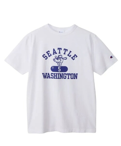 Champion/チャンピオン】SEATTLE PRINT TEE ショートスリーブT