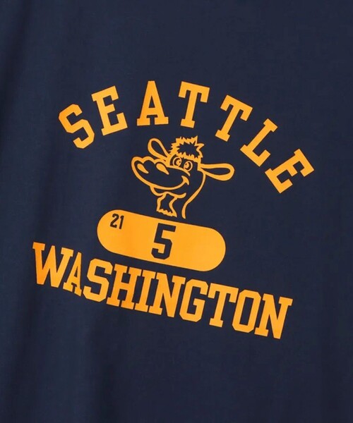 Champion(チャンピオン)の「【Champion/チャンピオン】SEATTLE PRINT TEE ショートスリーブTシャツ(Tシャツ/カットソー・メンズ・オフホワイト/グレー/ネイビー・M/L)」の6枚目の写真