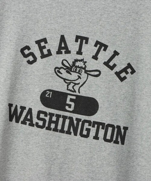 Champion(チャンピオン)の「【Champion/チャンピオン】SEATTLE PRINT TEE ショートスリーブTシャツ(Tシャツ/カットソー・メンズ・オフホワイト/グレー/ネイビー・M/L)」の12枚目の写真