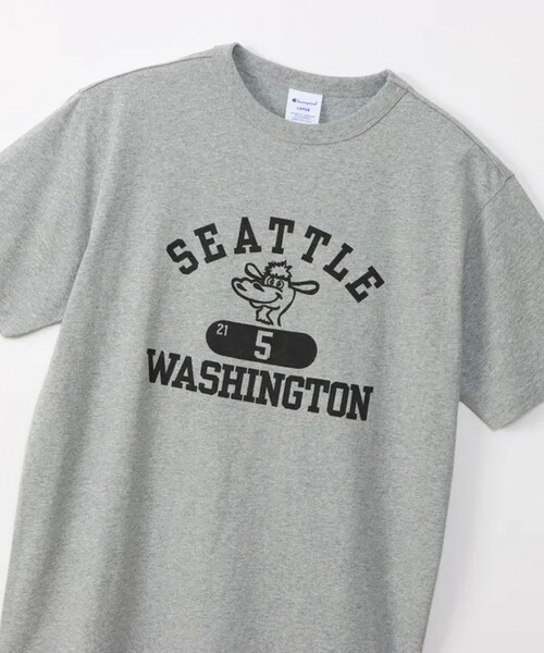 Champion/チャンピオン】SEATTLE PRINT TEE ショートスリーブT