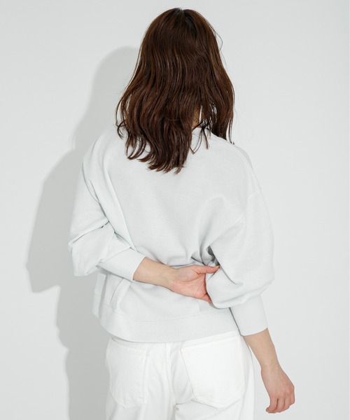 URBAN RESEARCH Sonny Label（アーバンリサーチサニーレーベル）の「ラメ裏毛パフスリーブプルオーバー（スウェット・レディース・ネイビー/オフホワイト/グレー・FREE）」の10枚目の写真
