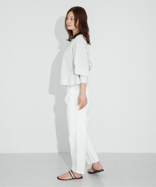 URBAN RESEARCH Sonny Label（アーバンリサーチサニーレーベル）の「ラメ裏毛パフスリーブプルオーバー（スウェット・レディース・ネイビー/オフホワイト/グレー・FREE）」の14枚目の写真