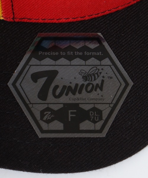 7Union（セブンユニオン）の「7UNION Zkittlez レインボー ネオン刺繍6パネルキャップ（キャップ・メンズ・ブラック/ラスタ・FREE）」の7枚目の写真