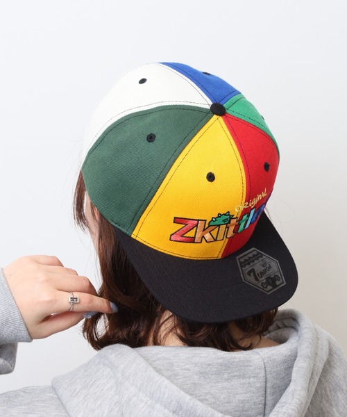 7UNION Zkittlez レインボー ネオン刺繍6パネルキャップ