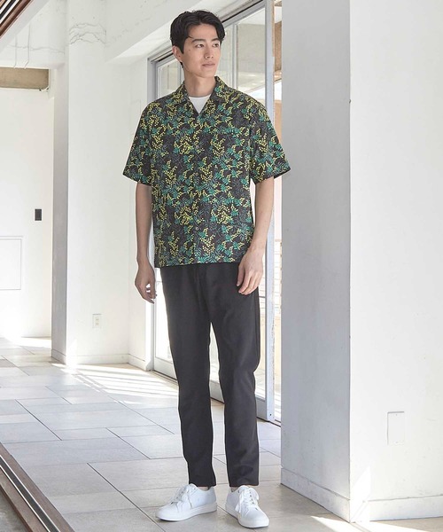 UNION STATION(ユニオンステーション)の「UNION STATION by MEN'S BIGI×HIBIYA-KADAN コラボシャツ(シャツ/ブラウス・メンズ・ブルー/ブラック/サックスブルー/グリーン・M/L/LL)」の20枚目の写真