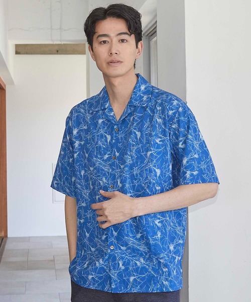 UNION STATION(ユニオンステーション)の「UNION STATION by MEN'S BIGI×HIBIYA-KADAN コラボシャツ(シャツ/ブラウス・メンズ・ブルー/ブラック/サックスブルー/グリーン・M/L/LL)」の21枚目の写真