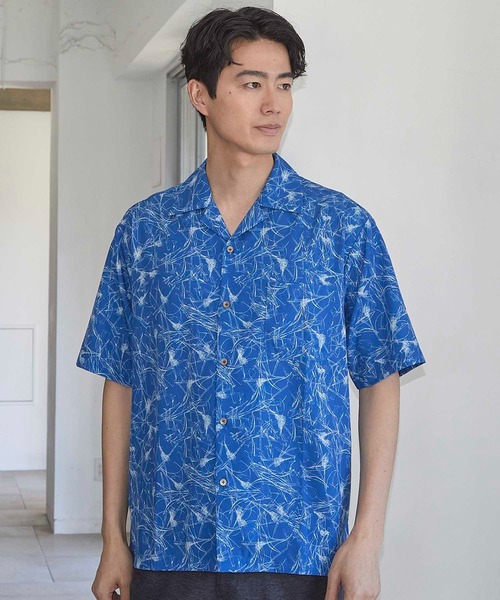 UNION STATION(ユニオンステーション)の「UNION STATION by MEN'S BIGI×HIBIYA-KADAN コラボシャツ(シャツ/ブラウス・メンズ・ブルー/ブラック/サックスブルー/グリーン・M/L/LL)」の22枚目の写真
