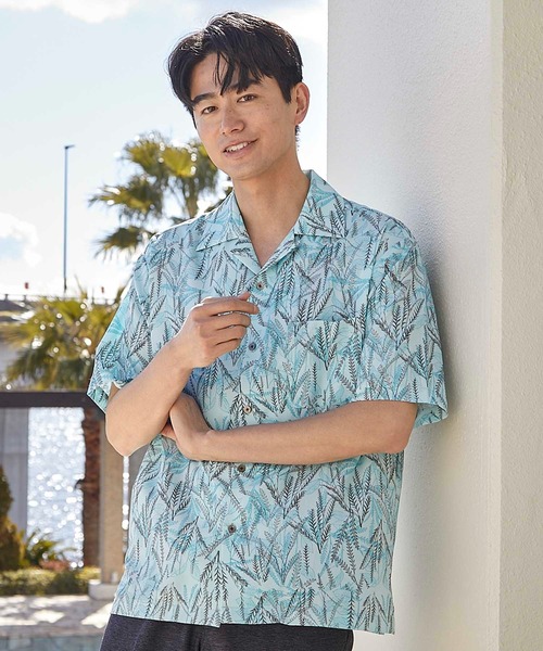 UNION STATION(ユニオンステーション)の「UNION STATION by MEN'S BIGI×HIBIYA-KADAN コラボシャツ(シャツ/ブラウス・メンズ・ブルー/ブラック/サックスブルー/グリーン・M/L/LL)」の10枚目の写真