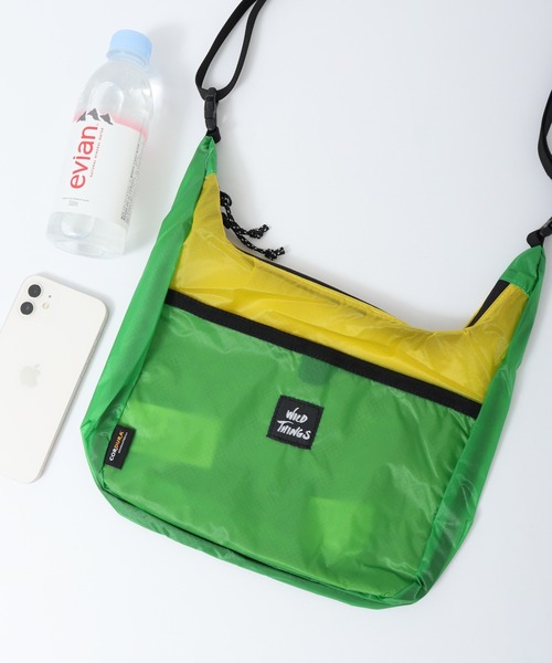 WILD THINGS（ワイルドシングス）の「WILD THINGS 2WAY コーデュラ リップ ナイロン ミニホーボー ショルダーバッグ（ショルダーバッグ・メンズ・ブルー/グリーン/ブラック/パープル・FREE）」の3枚目の写真