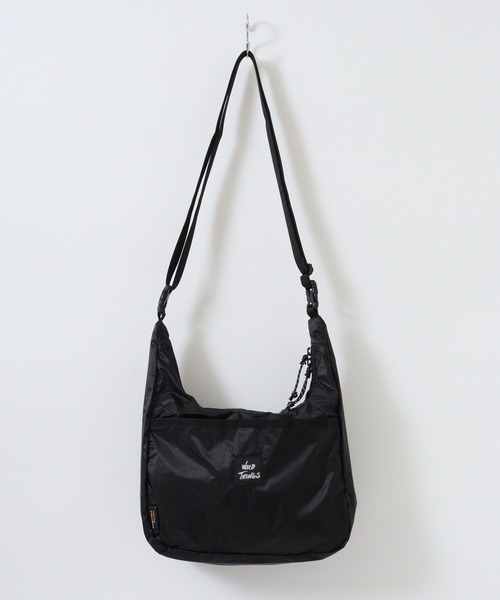 WILD THINGS（ワイルドシングス）の「WILD THINGS 2WAY コーデュラ リップ ナイロン ミニホーボー ショルダーバッグ（ショルダーバッグ・メンズ・ブルー/グリーン/ブラック/パープル・FREE）」の5枚目の写真