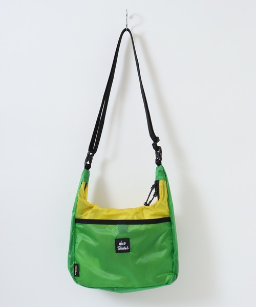 WILD THINGS（ワイルドシングス）の「WILD THINGS 2WAY コーデュラ リップ ナイロン ミニホーボー ショルダーバッグ（ショルダーバッグ・メンズ・ブルー/グリーン/ブラック/パープル・FREE）」の6枚目の写真