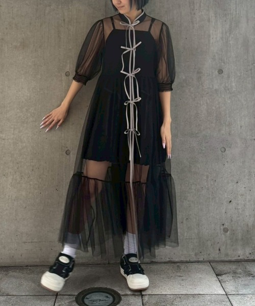 キャンディストリッパーCHINA SHEER ワンピース　チュールワンピース キャンディストリッパーCHINA SHEER ワンピース チュール