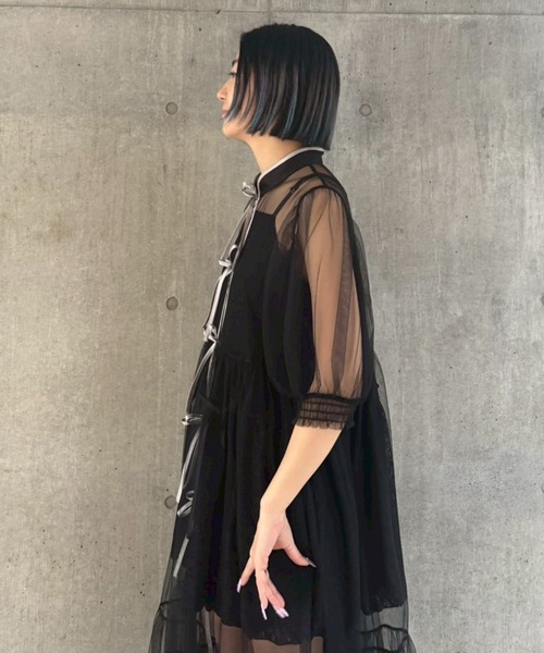 Candy Stripper（キャンディストリッパー）の「CHINA SHEER ワンピース（ワンピース・レディース・ブラック/チェリーレッド/ブルー系その他・FREE）」の15枚目の写真