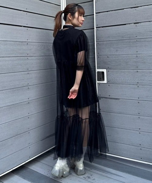 Candy Stripper（キャンディストリッパー）の「CHINA SHEER ワンピース（ワンピース・レディース・ブラック/チェリーレッド/ブルー系その他・FREE）」の21枚目の写真