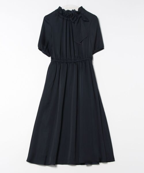 STRAWBERRY-FIELDS（ストロベリーフィールズ）の「フリルボウタイワンピース（ワンピース・レディース・グレー系その他/ネイビー/ブルー系その他/ライトピンク/モーブ系・2）」の18枚目の写真