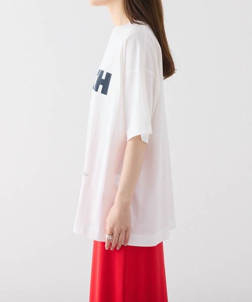 おまとめ　ピュアルセシンバルーンシルエットTシャツチャコールグレーホワイト2点 セール】【汗シミ防止素材】シンプルロゴTシャツ（Tシャツ